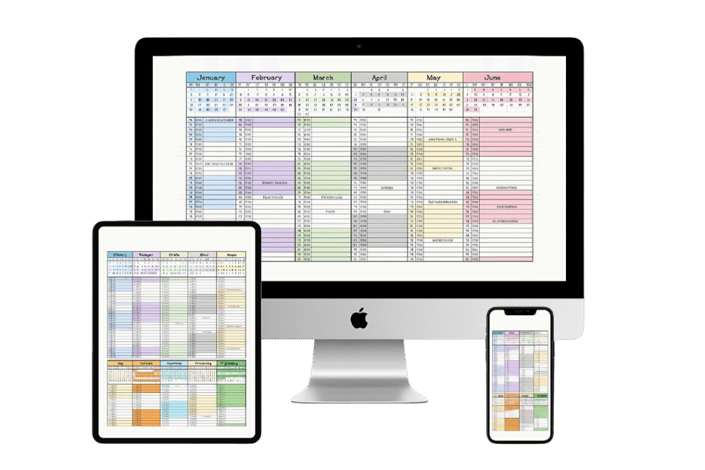 co-parenting all in one calendar mockup