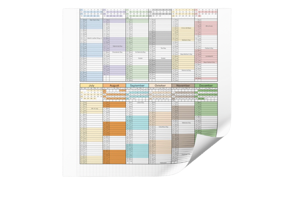document calendar